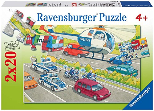 Preisvergleich Produktbild Ravensburger 08916 - Unsere Polizei, 2 x 20 Teile Puzzle