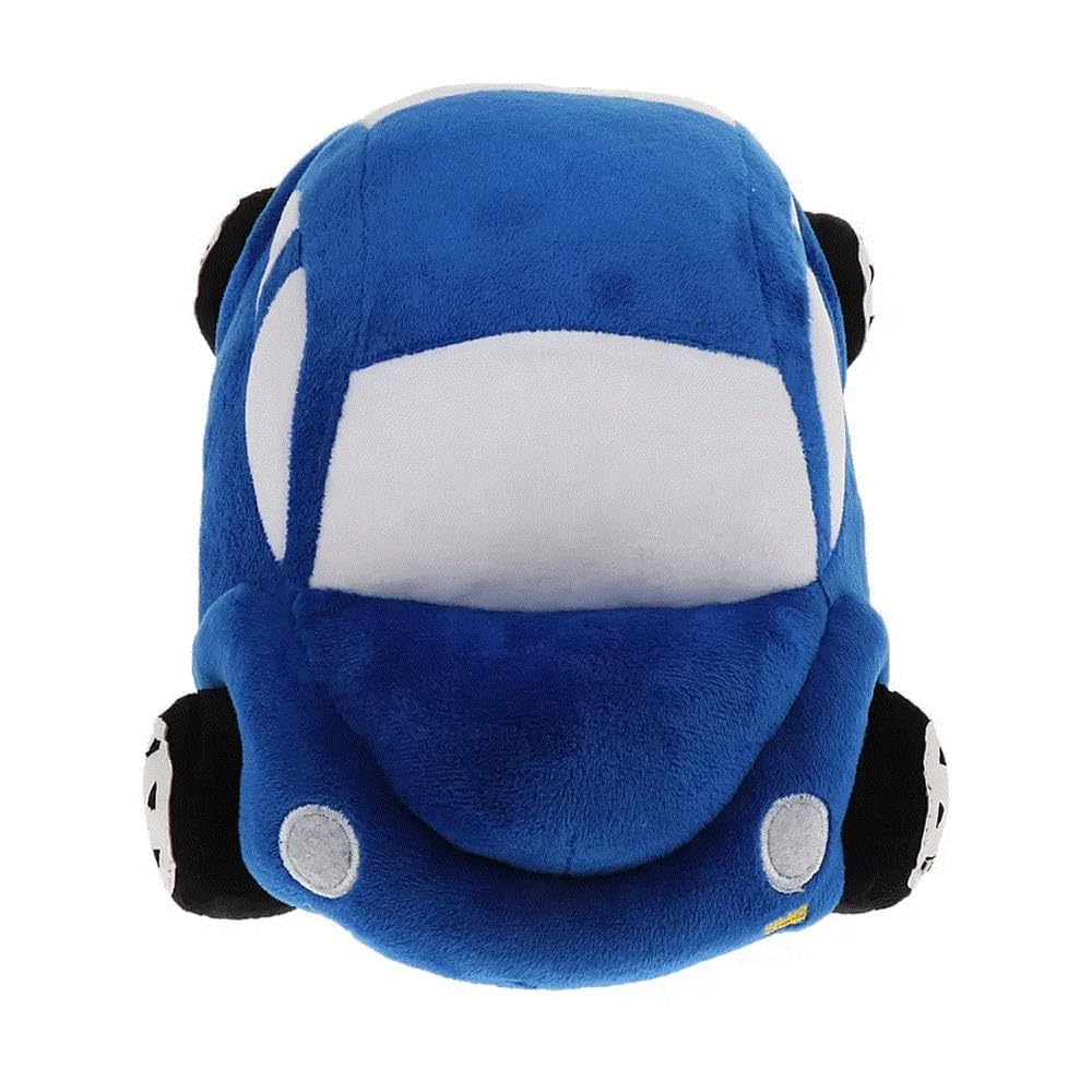 Xshelley Round Beetle plush stuffed toy car, car model decorative pillow, cushion, cute cartoon car model stuffed plush toys for children boys gift 30cm long (Blue) โ image 1