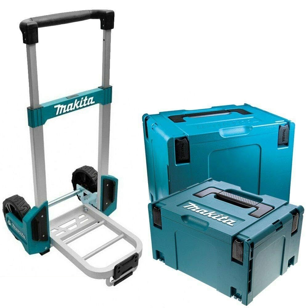 Makita Turquoise Makpac Trolley 125Kg With Type 3 & 4 Case
