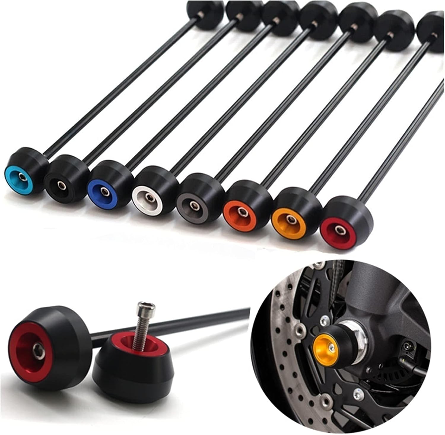 Motorcycle Accessories Motorcycle Modified CNC Front Wheel Axle Fork Protector Crash Sliders Cap Protection for Yamaha SCR950 SCR 950 2017-2019