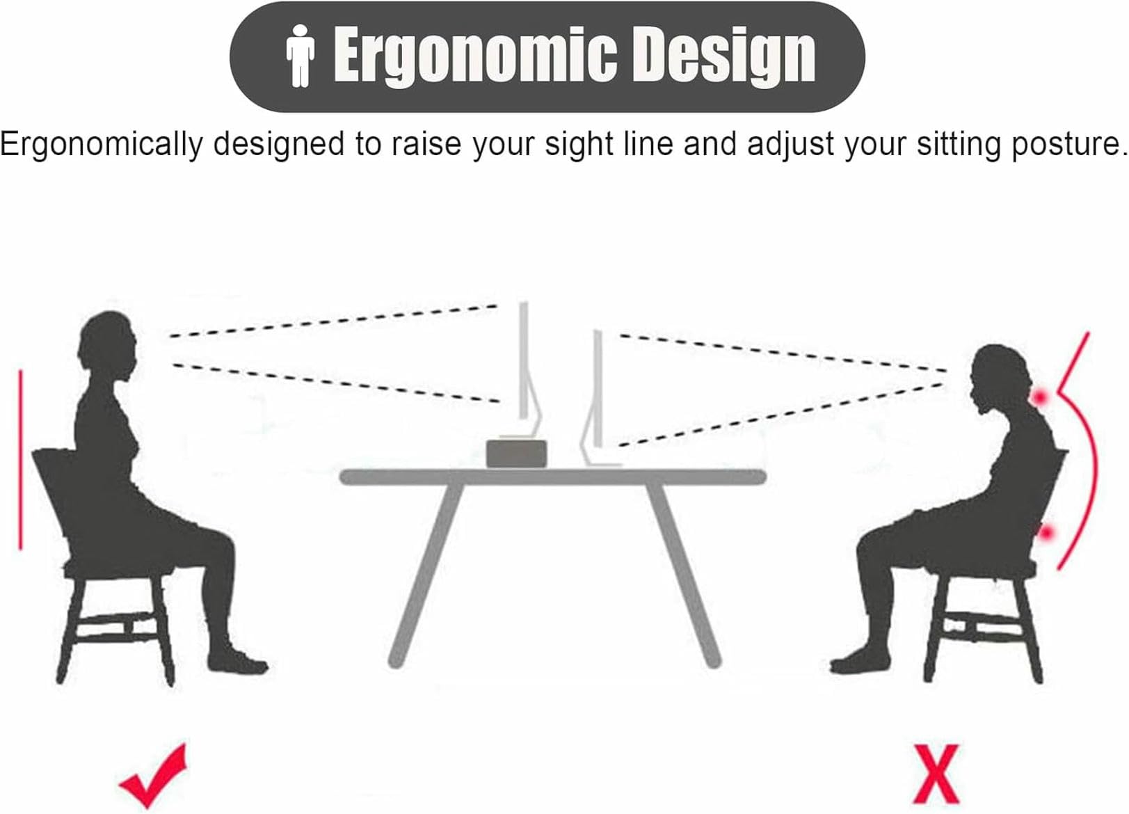 Supporto per Monitor da scrivania Triangolare in Legno massello, Ripiani angolari salvaspazio per Laptop, Supporti per schermi di Computer per Sale riunioni domestiche