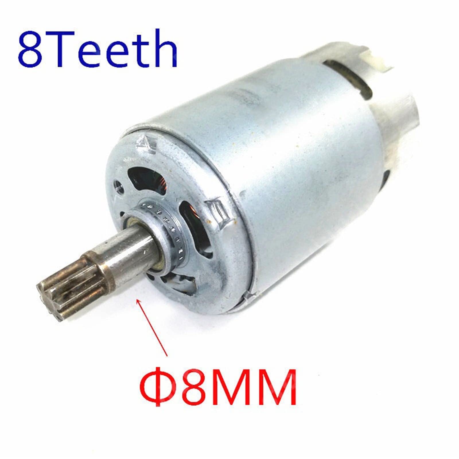 Gleichstrommotor, Elektrischer Bohrhammermotor RS-550VD-6532 20 V 8 Zähne 550 DC-Getriebemotor
