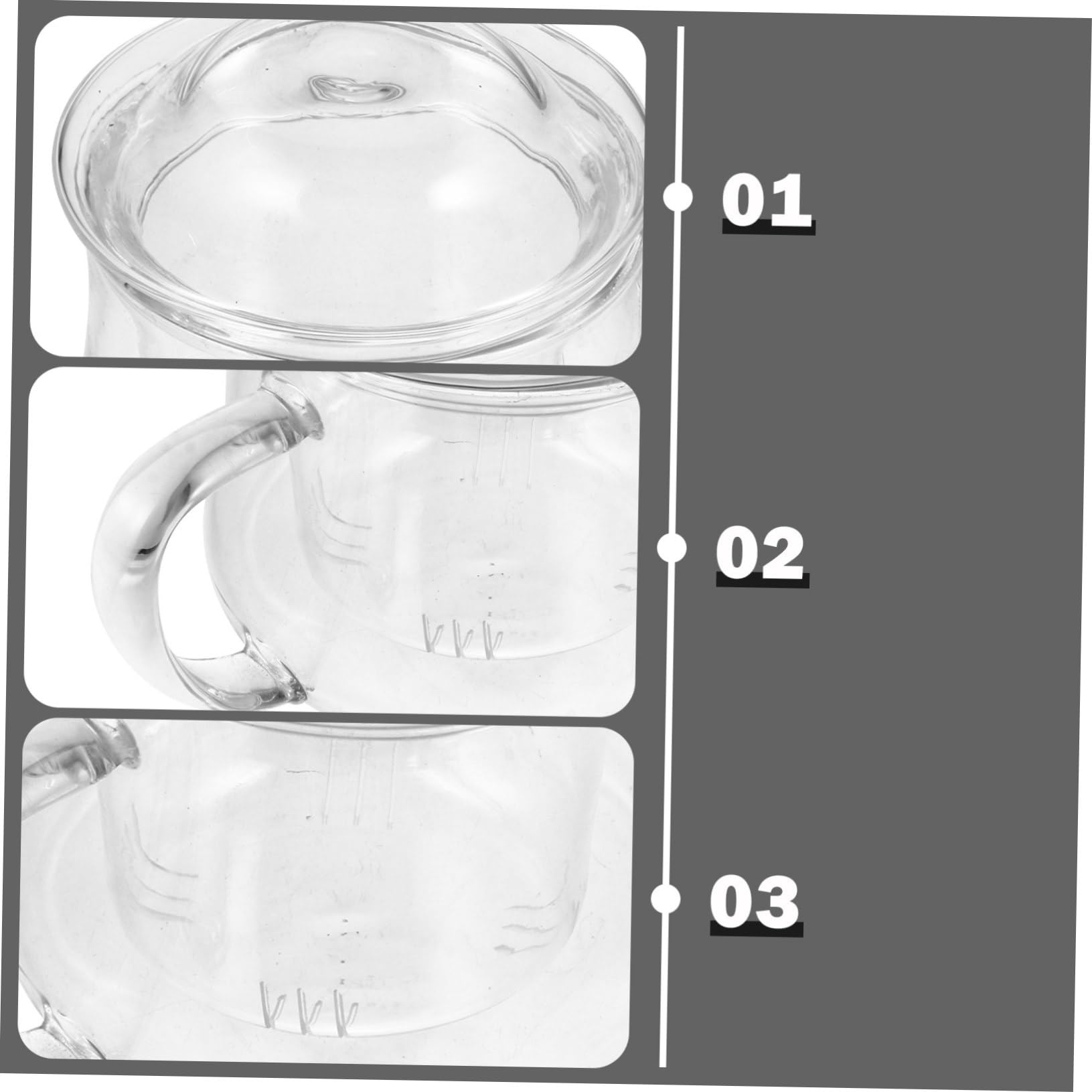 Hemoton 2pcs Glass Cup Tea Strainer Tea Filter Cup Glass Filter Cup Tea Infuser for Home Drinking Tea Cup Water Tea Cup Glass Tea Cup Filtering Tea Cup Water Cup Office Tea Cup