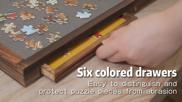 Kcelarec Wooden Puzzle Table, Portable Jgsaw Puzzle Tables For Wth - View #14
