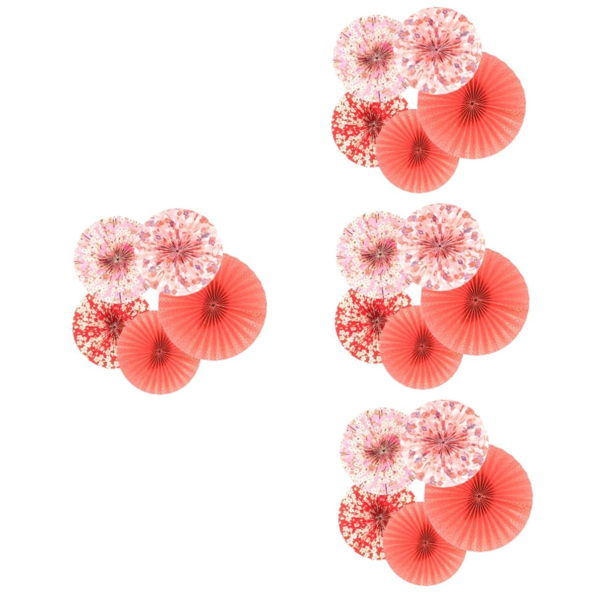ABOOFAN 20stücke Hängende Papierfächer Im Japanischen Stil Partydekoration Für Hochzeit Geburtstag Und Karneval Zufällige Designs Für Festliche Anlässe Aus Hochwertigem Papier