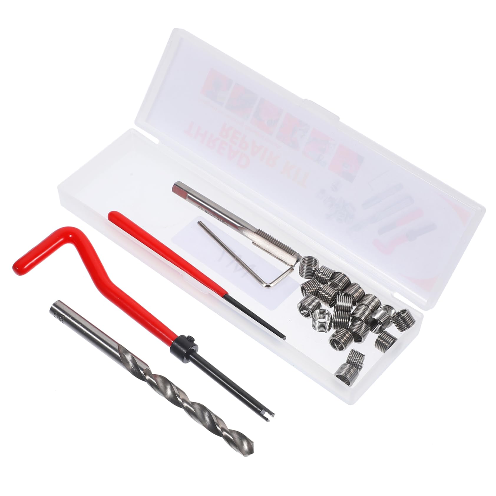 Unomor Professional Thread Repair Kit 25pc Thread Inserts for Wood Tool for DIY Automotive Repair