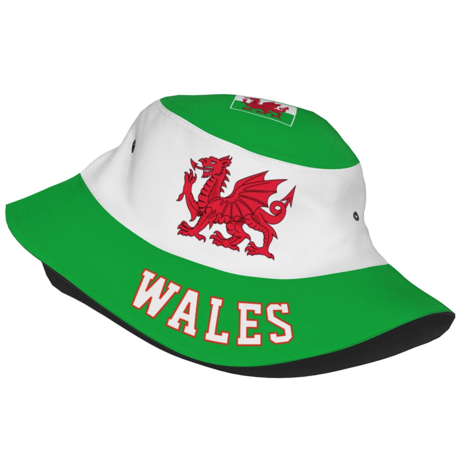 Wales Flag Cool Welsh Bucket Hat 3D Printing Fisherman Hats Summer Travel Hiking Beach Sun Caps Multi