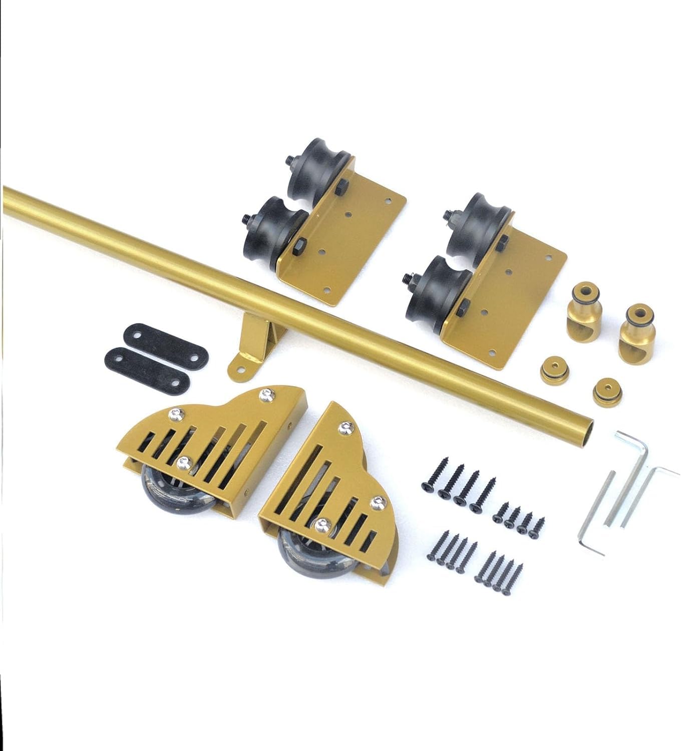 LWJSOCP Sliding Library Ladder Rails Hardware Kit, Sliding Barn Door Hardware Kit, Rolling Ladder Hardware Library Sliding Ladder Hardware Kit, for Library/Loft/Home/Indoor (Color : A, Size : 700cm(