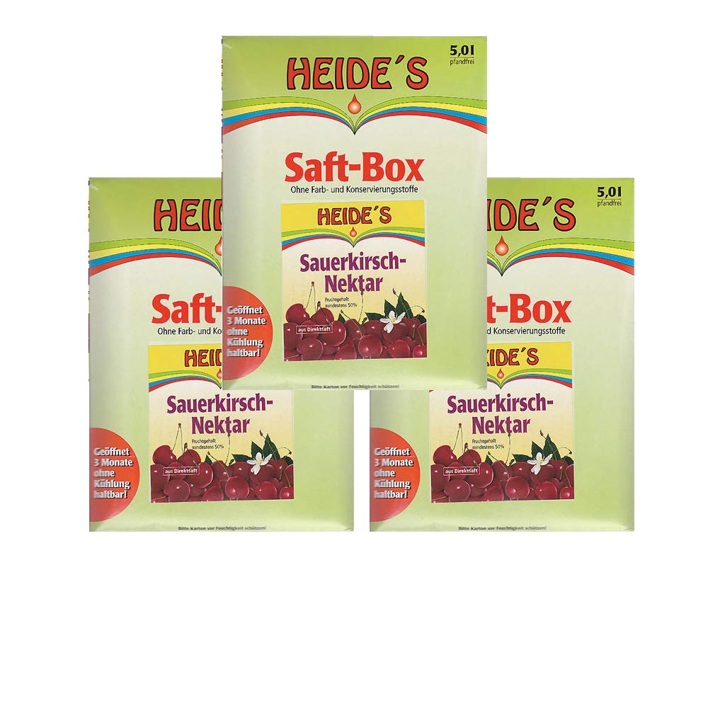 Sauerkirsch-Nektar 3er-Pack, 3 x 5 Liter