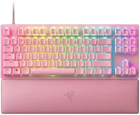 Teclado Razer Huntsman V2 TKL - Óptico (Red Switch) Quartz - RZ0303942100R3U
