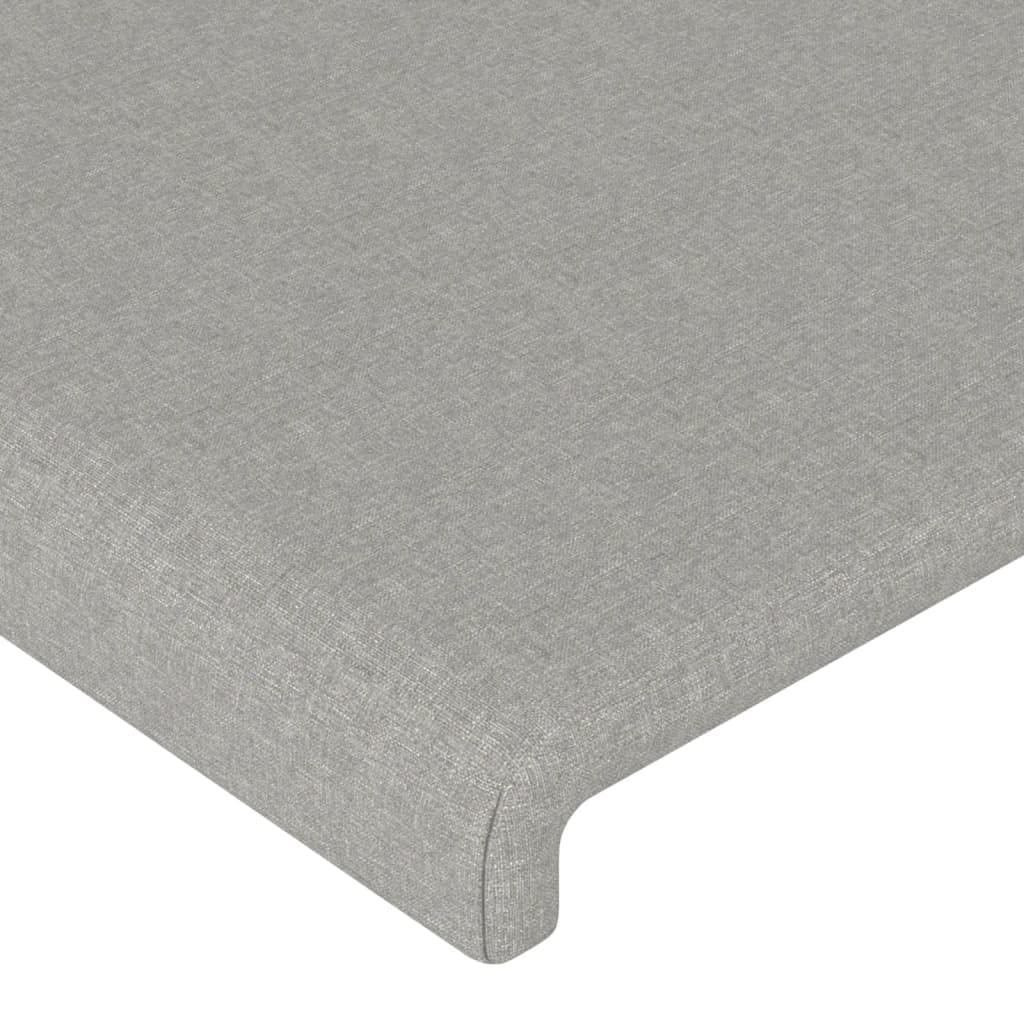 vidaXL Cabecero de Tela Gris Claro 90x5x78/88 cm