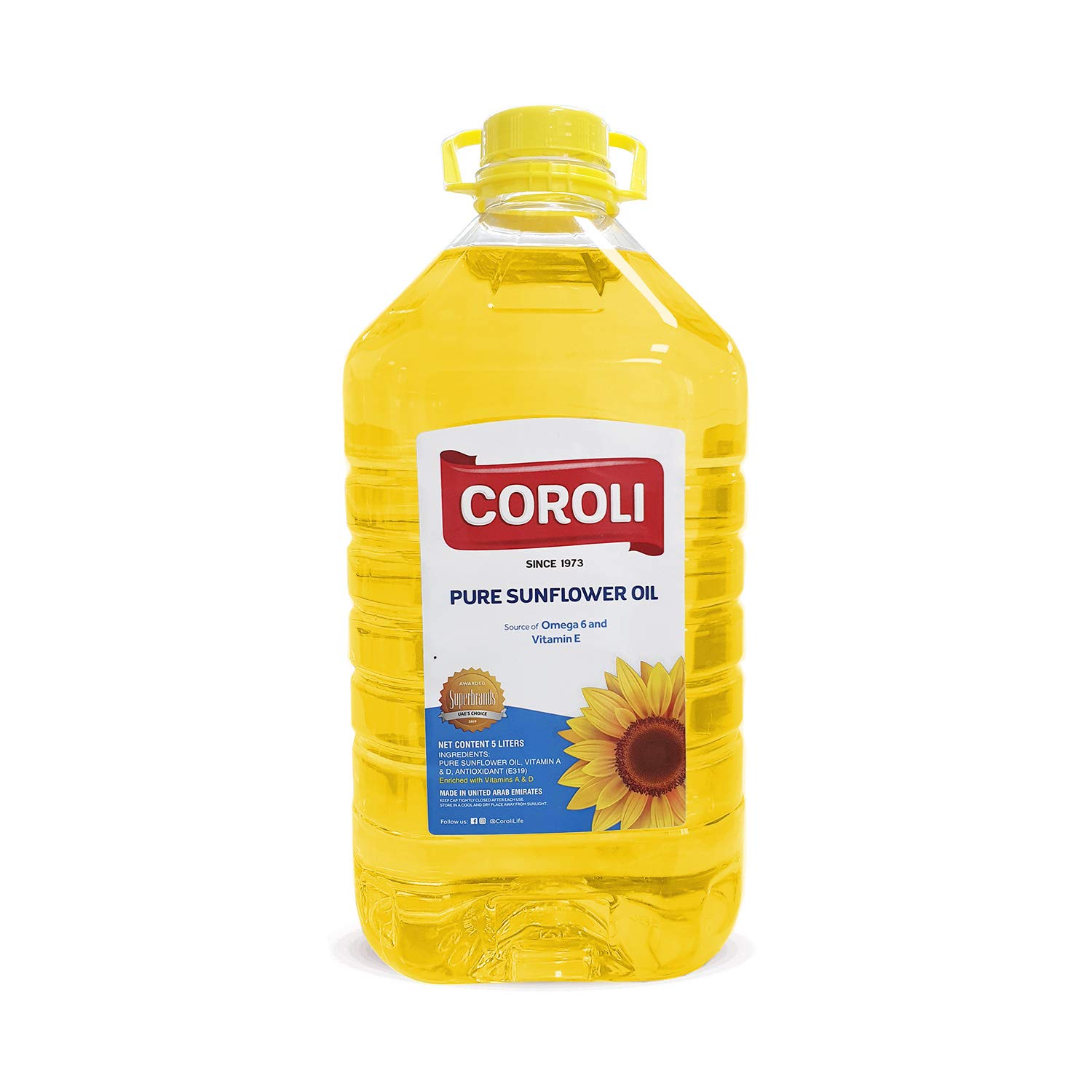 COROLI Sunflower Oil, 5 liters