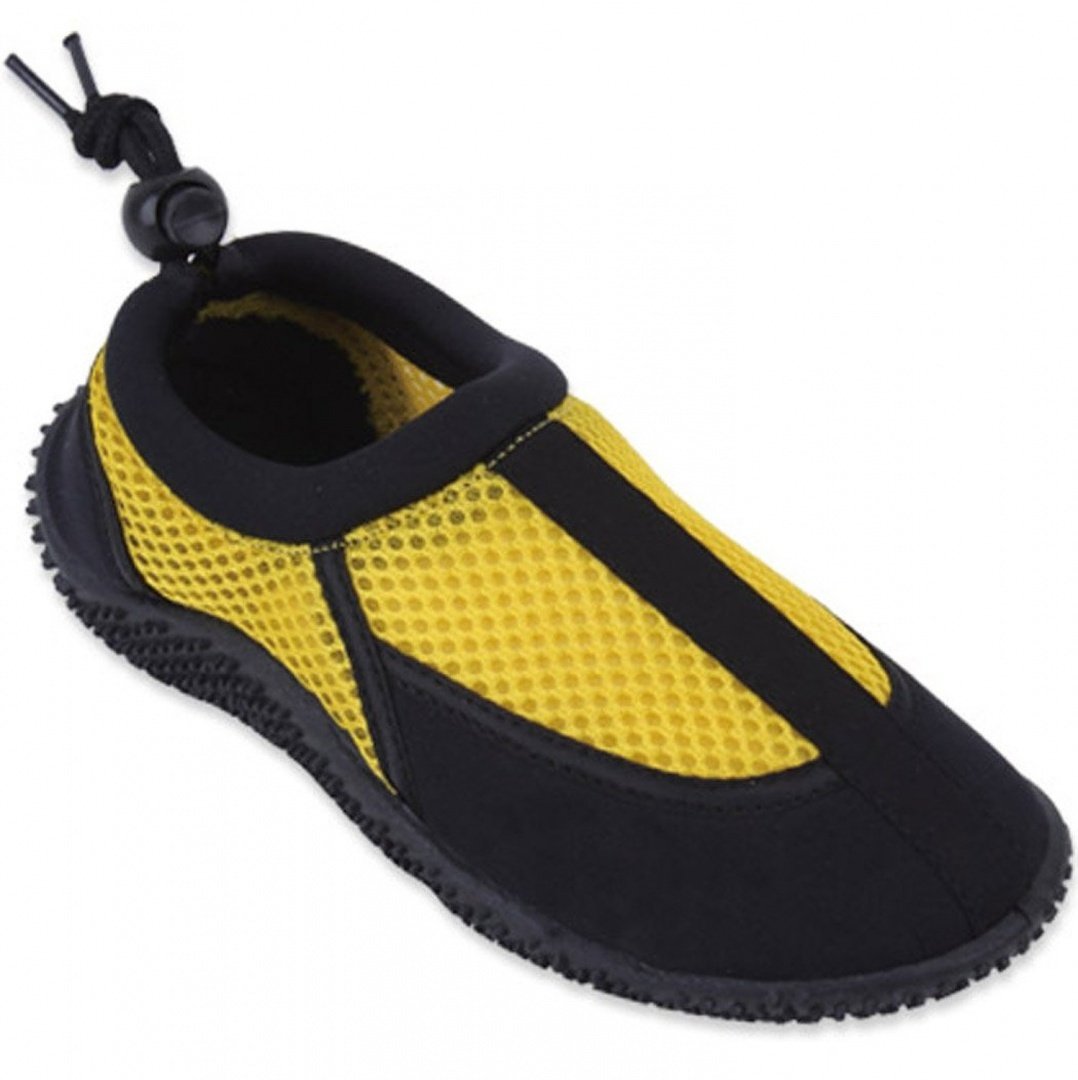 G4U-SBV A-7906 Children's 4 Colors Water Shoes Aqua Socks Slip on Athletic Kids Boys Girls Sport Pool Beach Surf (13 M US Little Kid, Yellow-2)