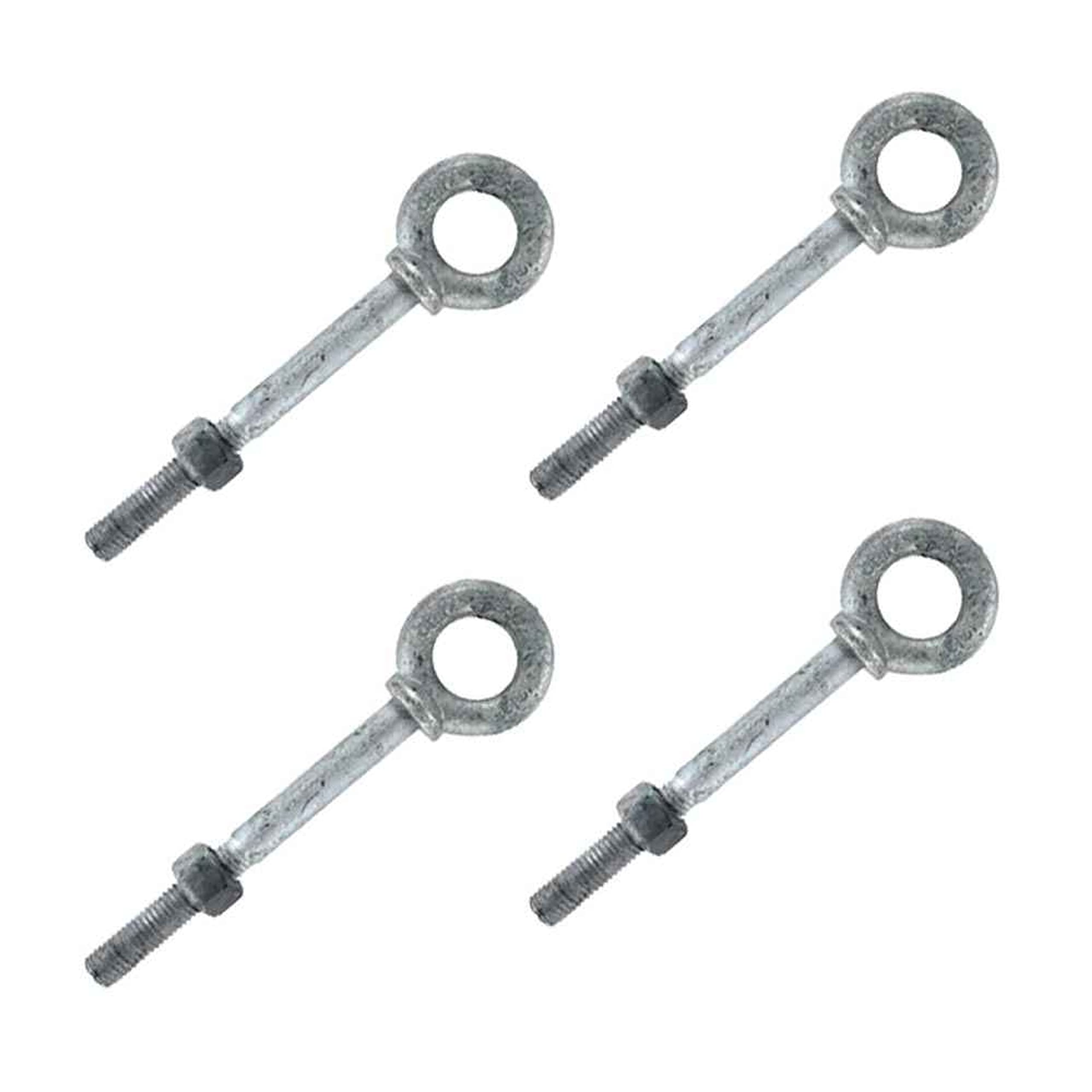 US Cargo Control 1/2" x 6" Galvanized Shoulder Eye Bolt - 4 Pack