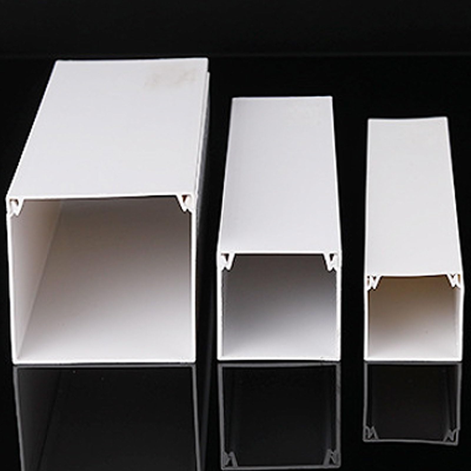 Goulotte de Câbles en PVC,Goulotte de câbles carrée,Passage Plancher,Protege Cable Management Sol,Flexible,évite Les trébuchements,Évitez Les Risques,pour Résidentiel,Bureaux Plus