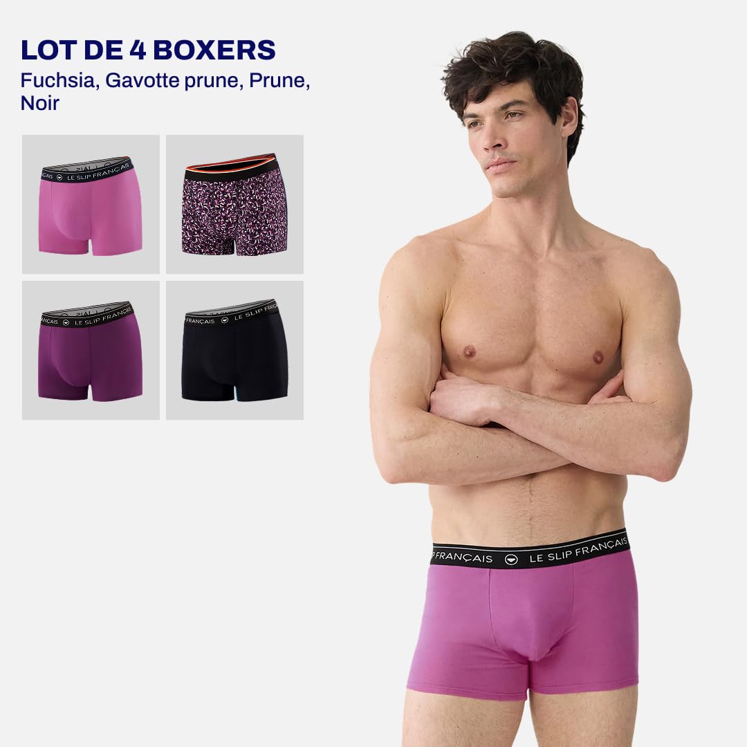 Le Slip Français Redoutablequatro sous-vêtement Homme (Lot de 4)