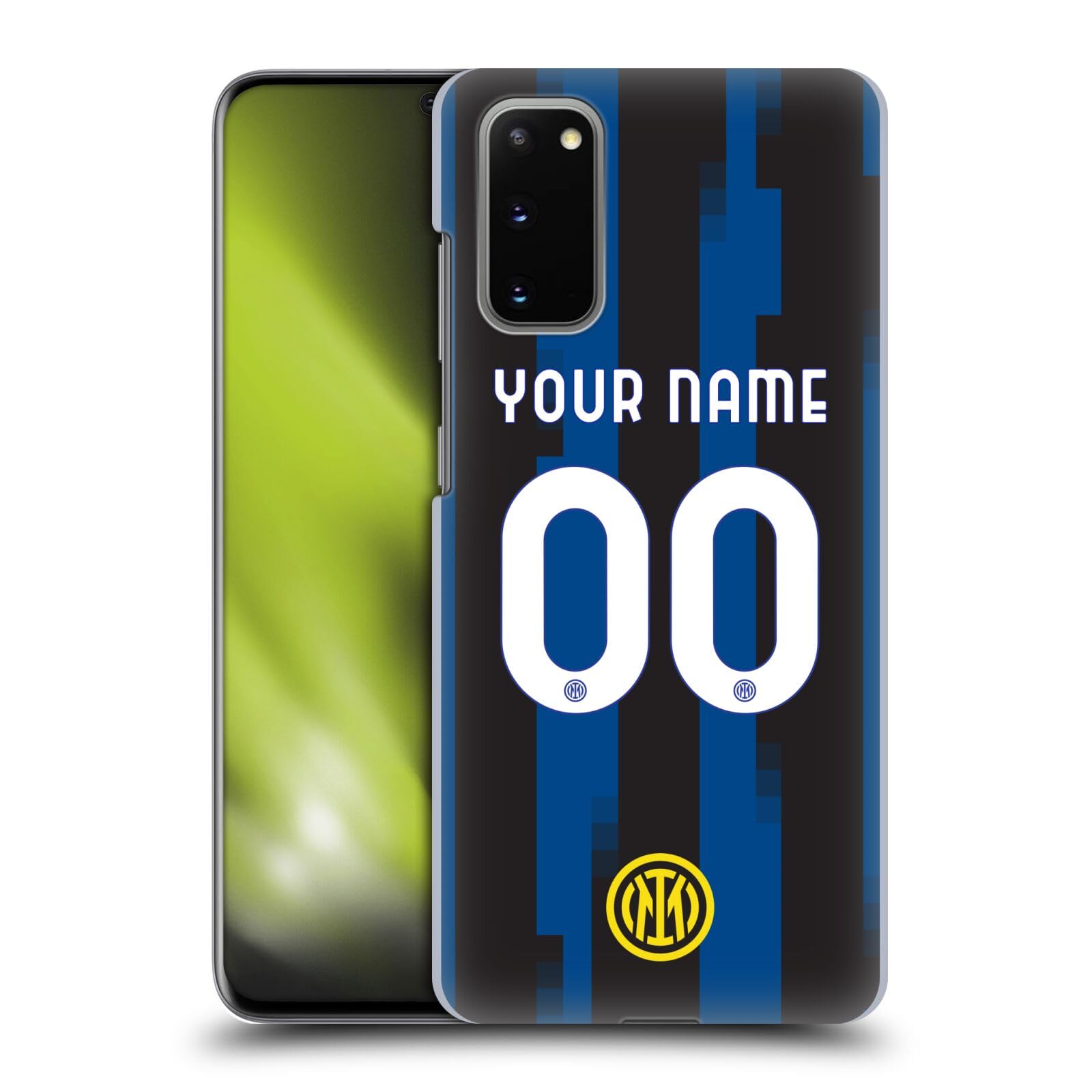 Head Case Designs Officially Licensed Custom Customized Personalized Inter Milan Home 2023/24 Kit Hard Back Case Compatible with Samsung Galaxy S20 / S20 5G