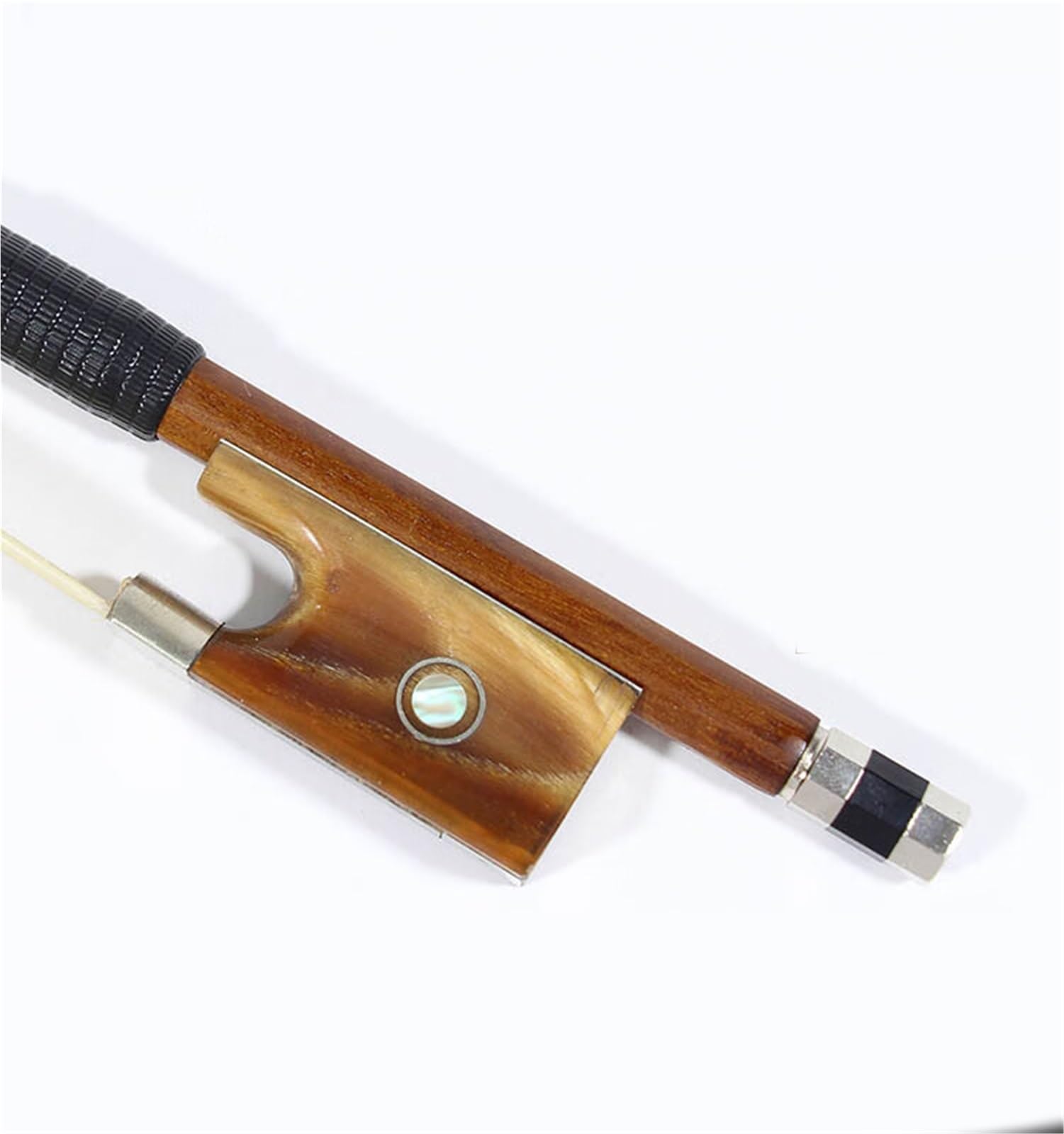 Arco Violín Profesional Arco de violín de madera brasileño cola de caballo natural grado de rendimiento 4/4 3/4 1/2/ 1/4 1/8 tamaño arco(4/4)