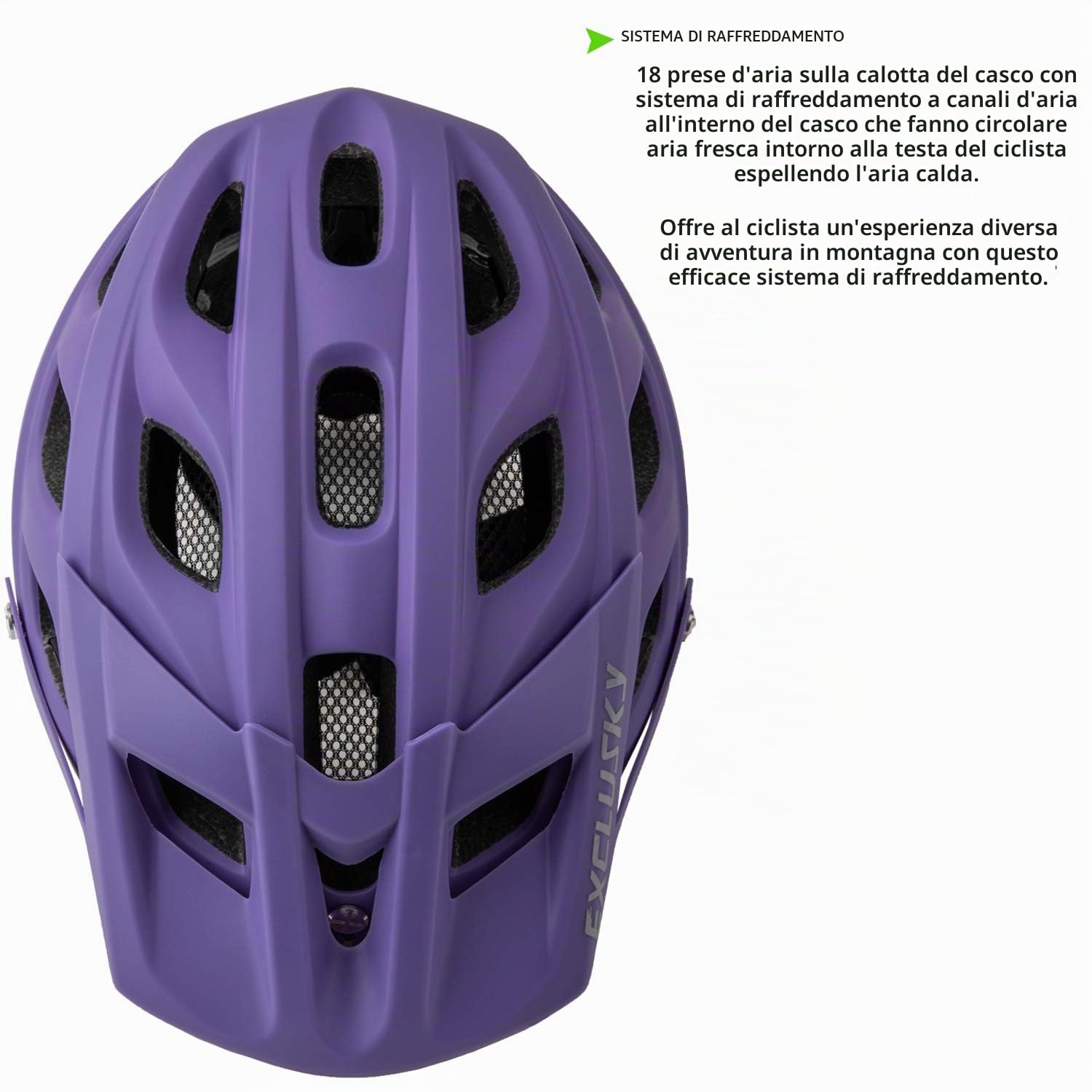 Casco Bici Uomo, Exclusky Leggero Casco Bici da Corsa Per Casco da Skateboard Monopattino Ciclismo Downhill Arrampicata (56-61cm)