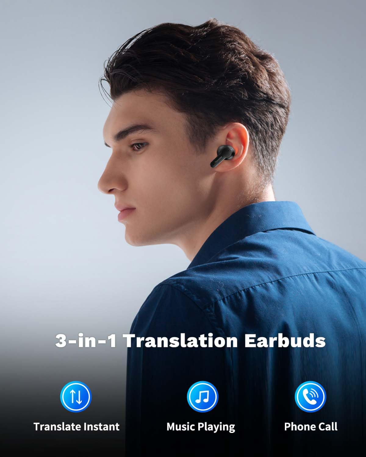 XUPURTLK AI Translator Earbuds Real Time 144 Languages - Dettaglio