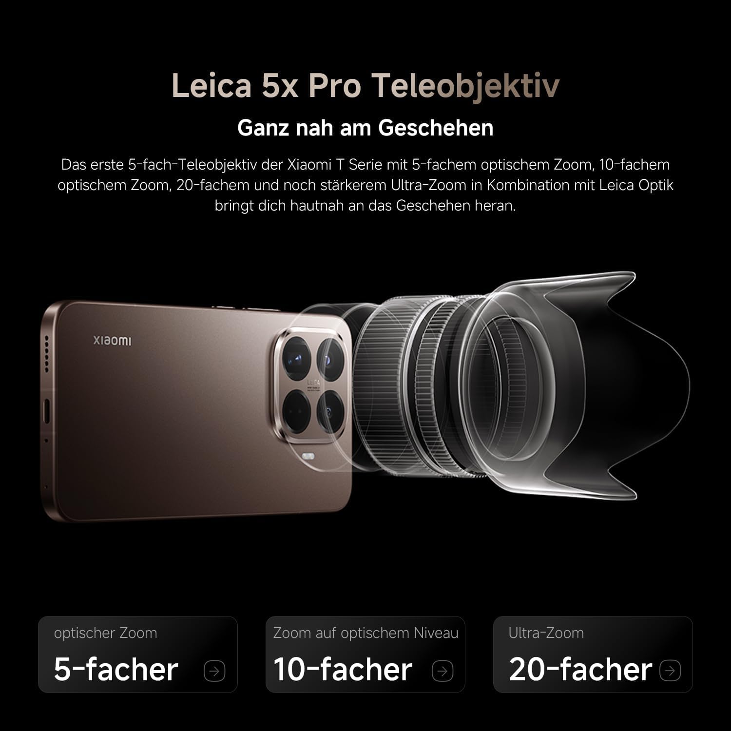 XIAOMI 15T Pro Smartfon 12+512 GB, procesor Dimensity 9400+, tytanowy | Ekran 144 Hz 6,83", teleobiektyw Leica x5 Pro 50 MP, bateria 5500mAh, 2 lata , ładowarka nie jest dołączona