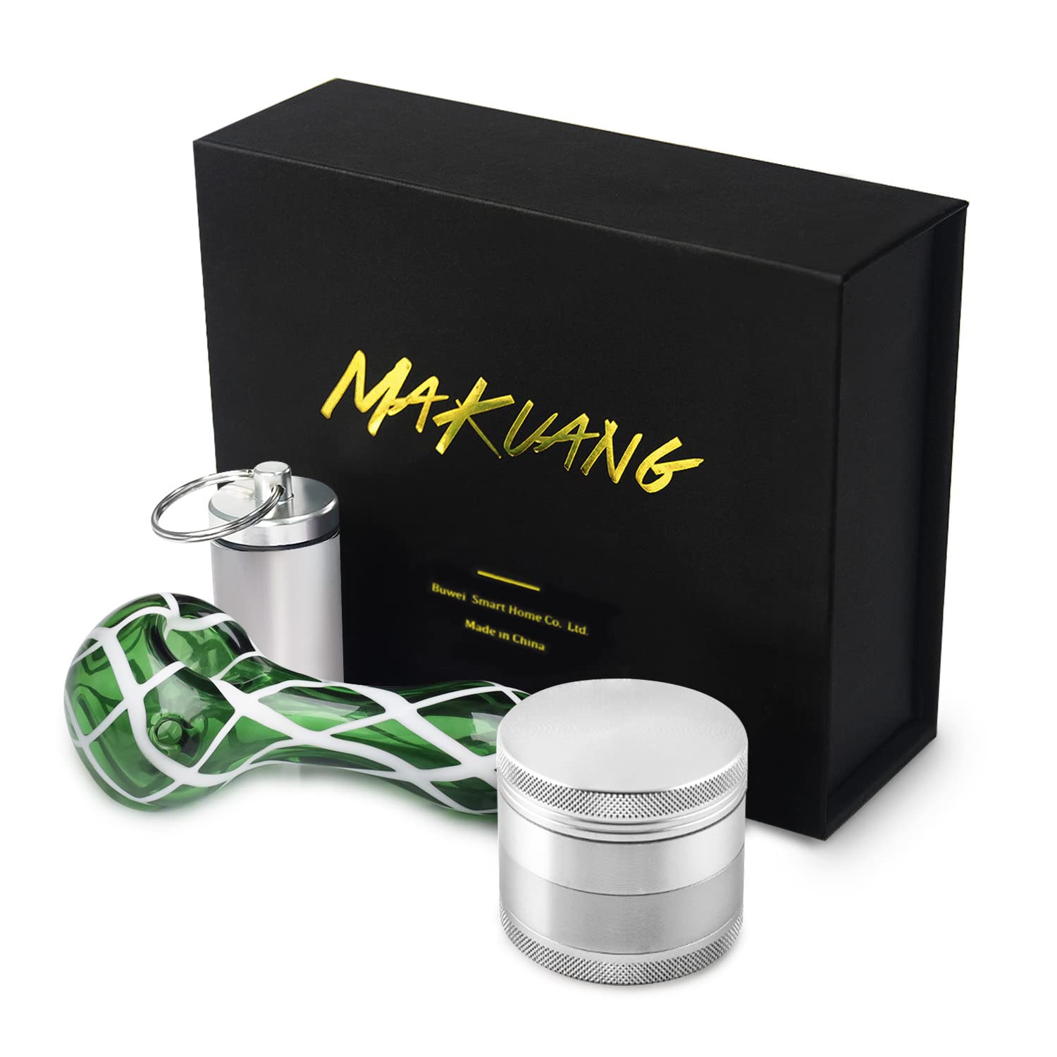 Glass Smoking Pịpẹ with a Spoon, Honeycomb Silicone Weed Pịpẹs, Silicone Pịpẹ with Cleaner Cover and Decorative Bowl Interior Heat Resistant Beautiful Gift for Father Husband and Collector