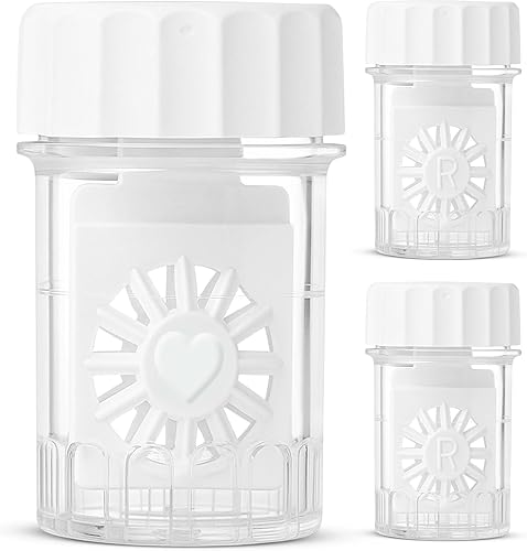 Fundas para lentes de contacto de Sports Vision 3 piezas | NO para soluciones de peróxido | Para soluciones de lentes de contacto multiusos | Esta