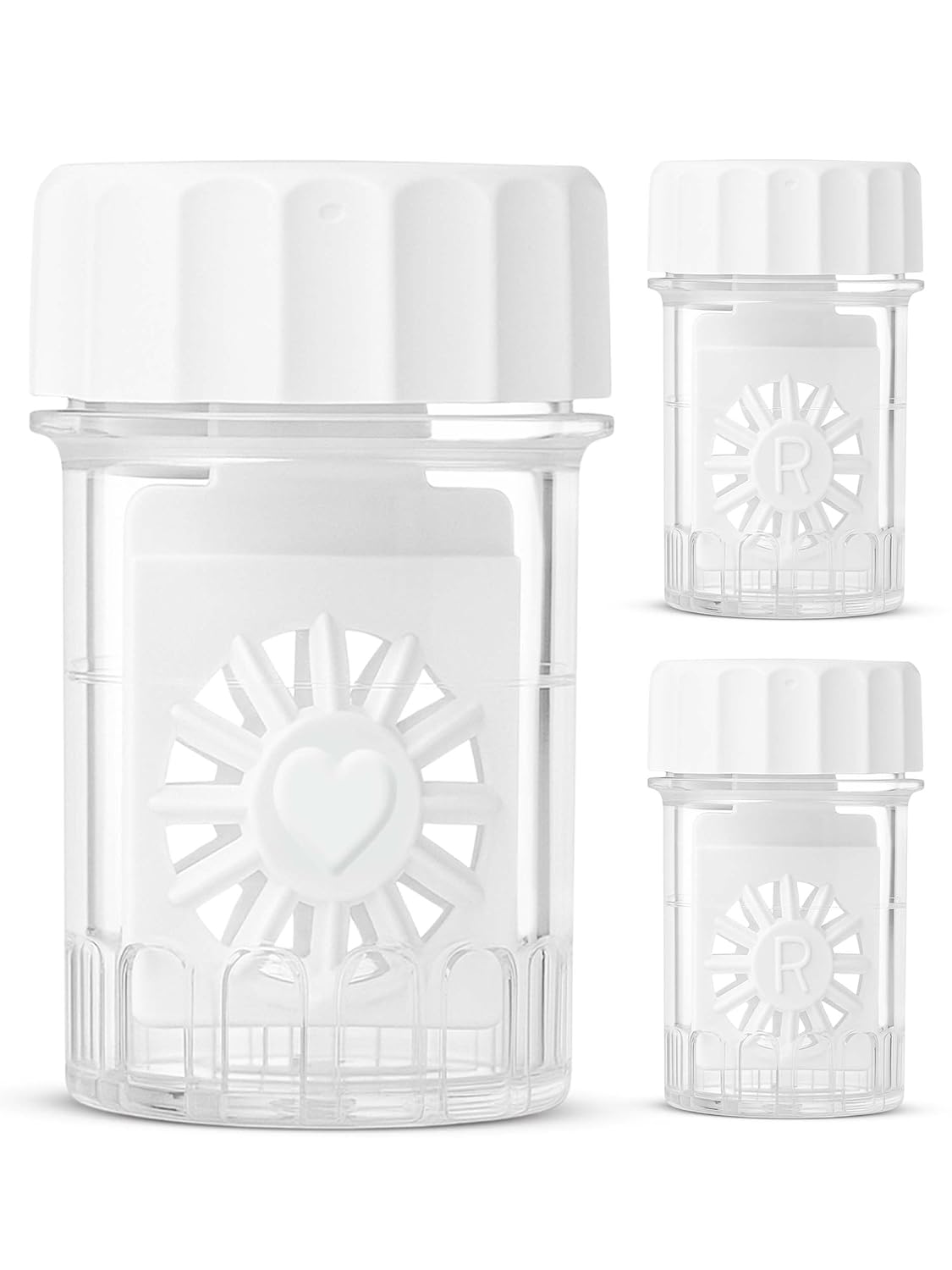 Sports Visions Contact lens Cases 3 Pieces NOT for Peroxide Solutions For Multipurpose Contact lens Solutions This Case