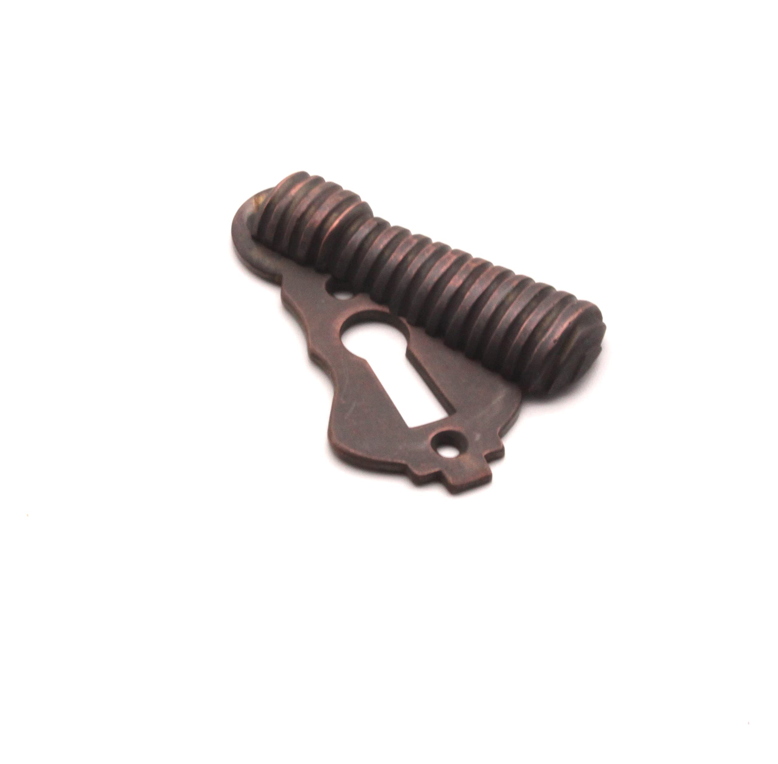 Antique Solid Brass Victorian Beehive/Reeded Escutcheons in Various Finishes (Aged Bronze)