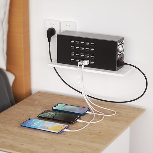 Miniatura 2 de Estación de carga para múltiples dispositivos, concentrador de carga USB 40 en 1, estación de carga USB de 40 puertos de 300 W, estación de carga