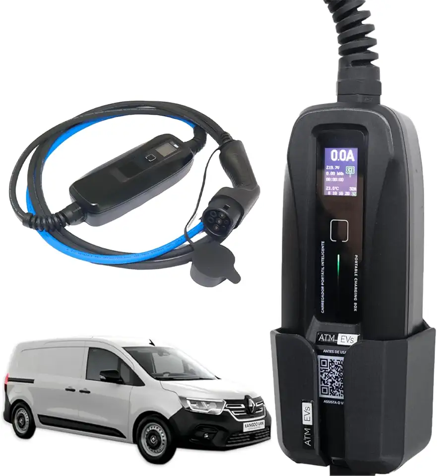 Carregador Portátil para Carro Renault Kangoo E-Tech 7.2 kW T2 ATM Ultraflex