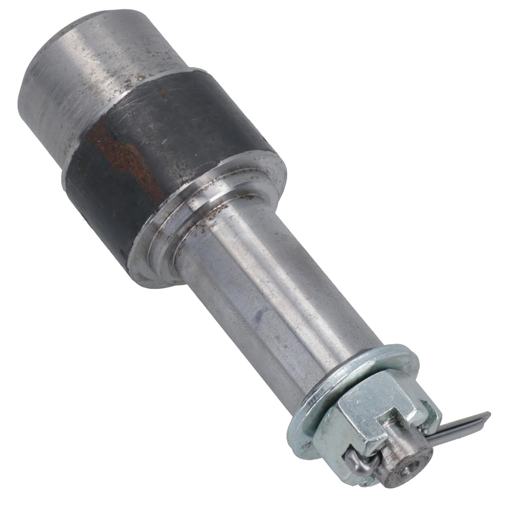 AB Tools Piasty kół do wózka z przyczepą PCD 10.2 cm + łożyska ze spoiną na osi końcowej, 1 szt