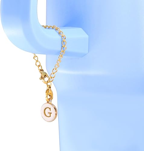 Miniatura 3 de Accesorios de letras para taza Stanley, 2 dijes de letras iniciales de identificación personalizados para vaso Stanley