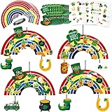 Size: Rainbow cut is about 3.9 x 7.9 inches, cloud cut is about 2 x 3.1 inches, pot cut is about 3.1 x 3 inches wide, hat cut is about 2.5 x 2.4 inches, St. Patrick's Day balloon cut is about 3.9x2.3 inches, golden horseshoe cut is about 3x2.9 inches...