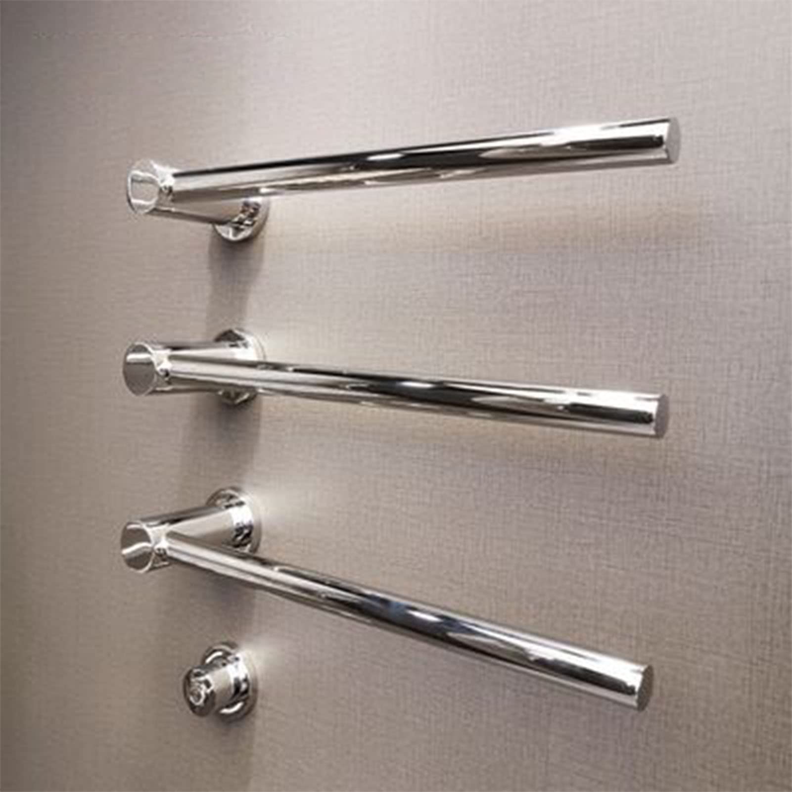Toallero calefactado de Pared, Barra de Toalla de Acero Inoxidable, toallero eléctrico de 3 Barras, radiador para máquina de Secado de Toallas de baño.