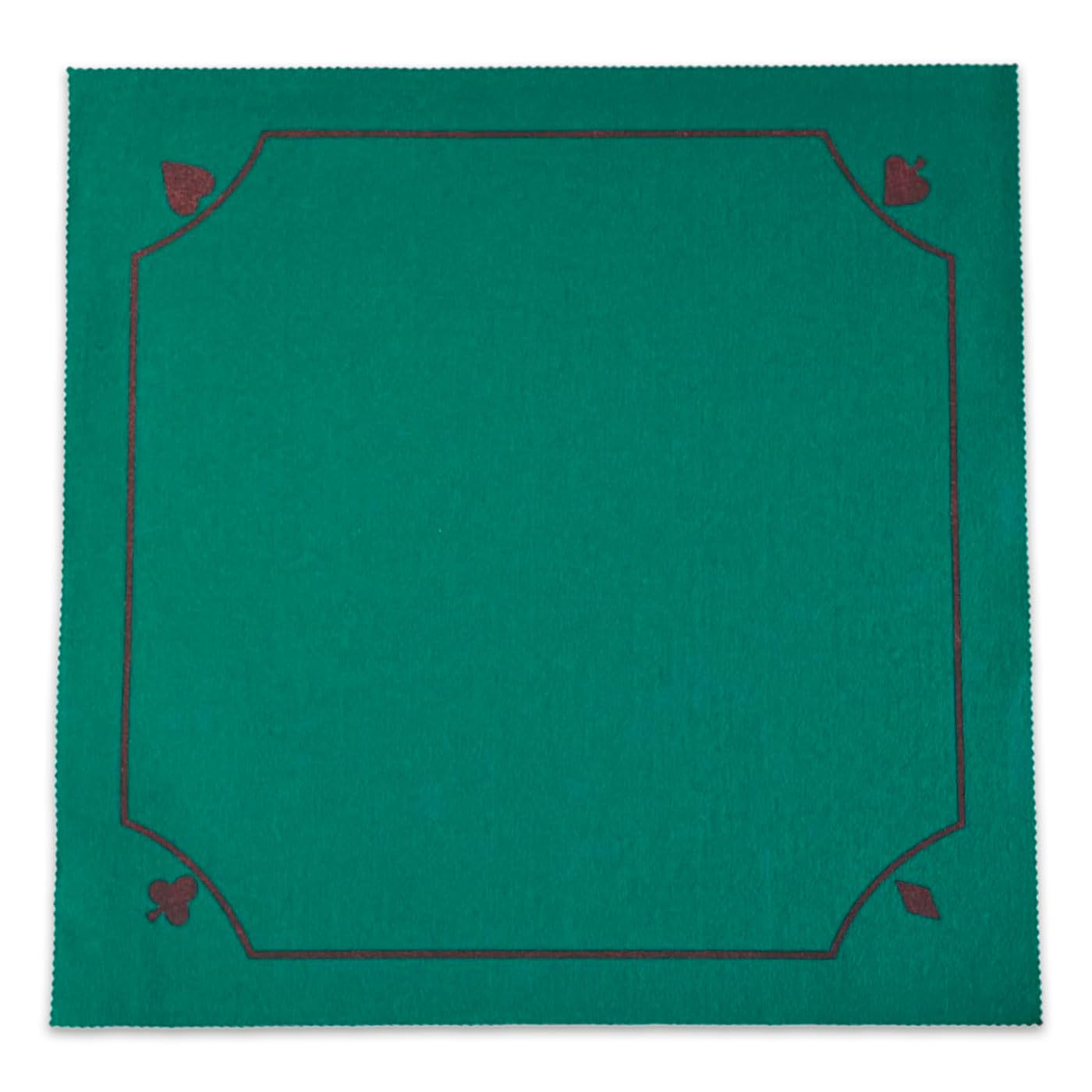Acan Tradineur - Tapete para Juegos de Poker - Fabricado en Poliester - Ideal para trasladarlo a Cualquier Lugar - 50 x 50 cm - Color Verde