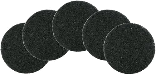 Miniatura 2 de 45015B - Almohadillas de mantenimiento de suelos negras de 15 pulgadas (paquete de 5)