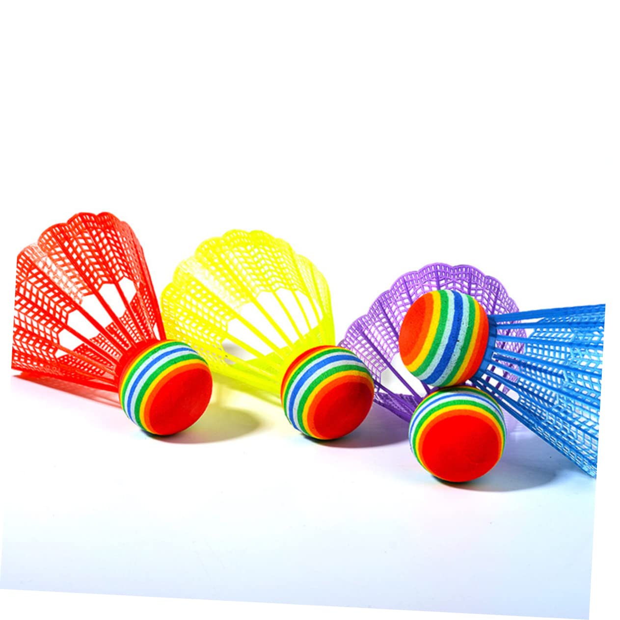 BESPORTBLE 60 Pz volani da addestramento volani da Badminton da Badminton in Nylon volani Colorati Abito Giocattoli Palla da Badminton volani Giocattolo Navetta Bambino
