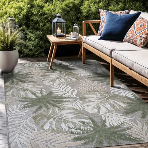 Luul Home Floral Indoor Outdoor Rugs 8x10 Large Area Rug