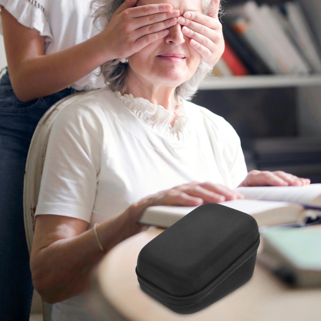 Bolsa De Almacenamiento para Monitor De Presión Arterial Estuche Rígido Protector con Compartimentos Múltiples para Viaje Y Uso Médico