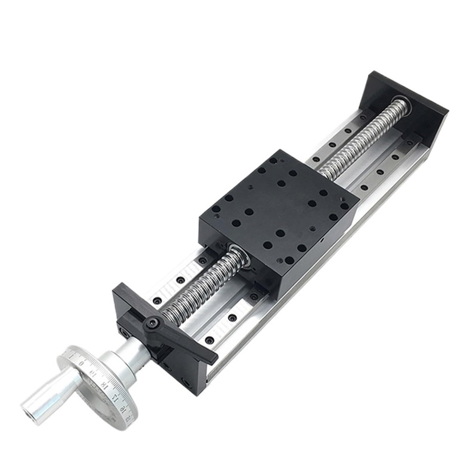Dual Optical Axis Manual Sliding Table Rail Guide Manual Slide Table Linear Guide Rail 100-500mm Stroke Motion Rail SFU1204 Ball Screw for 3D Printer(300mm Stroke)
