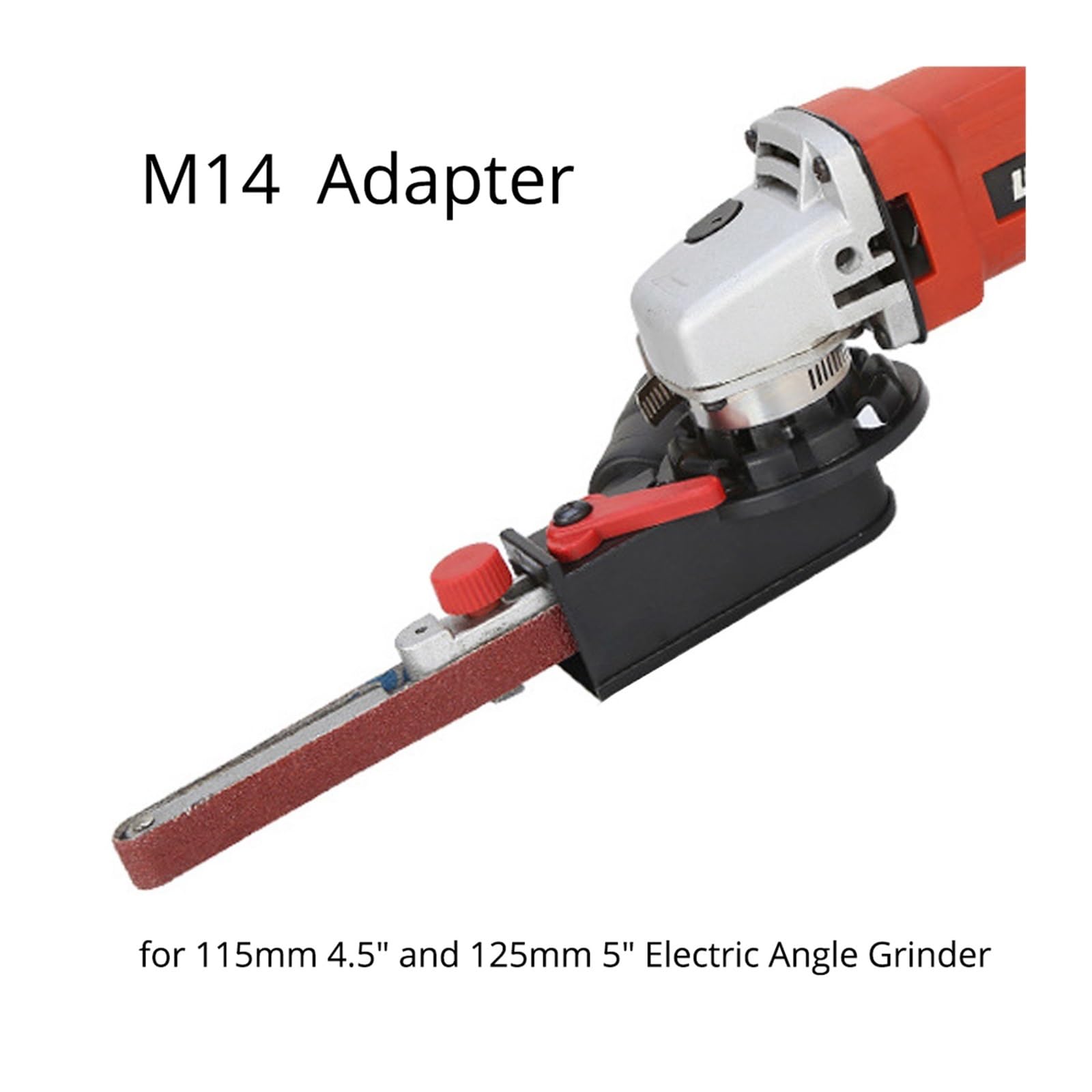 Szlifierka kątowa Szlifierka taśmowa Mini szlifierka Adapter taśmy szlifierskiej Szlifierka taśmowa Głowica taśmy szlifierskiej do 115 mm 4,5" i 125 mm 5" Do użytku domowego(10mm Belt Sander)