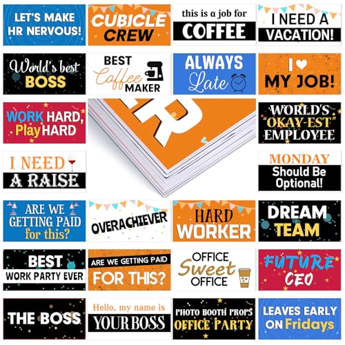 24 Designs Office Party Photo Booth Props Double Sided...