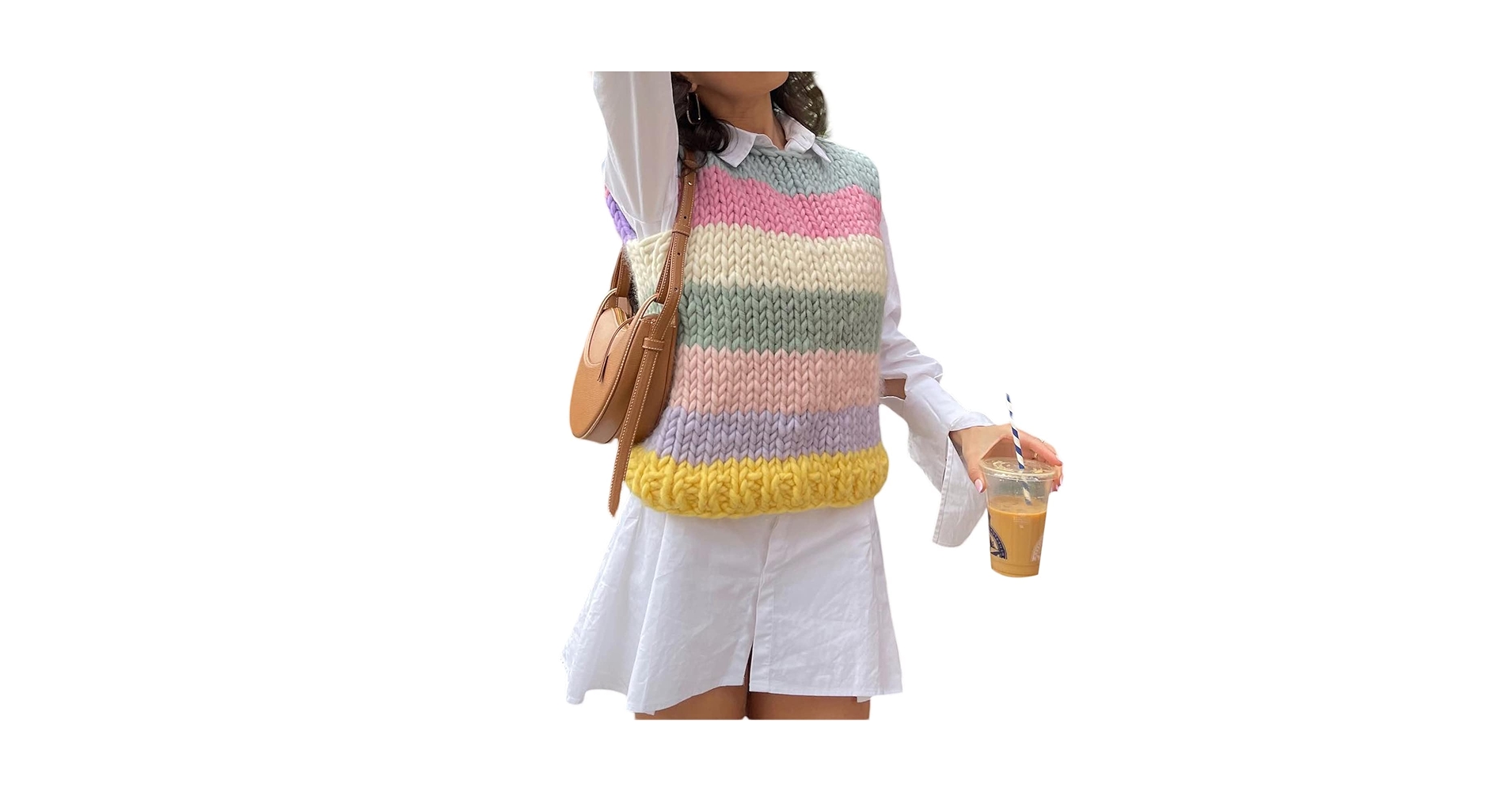 トップス 6 ROKU WOOL NYLON COLOR POP KNIT VEST Granny Square Pop-over Crochet Vest Pattern - Etsy