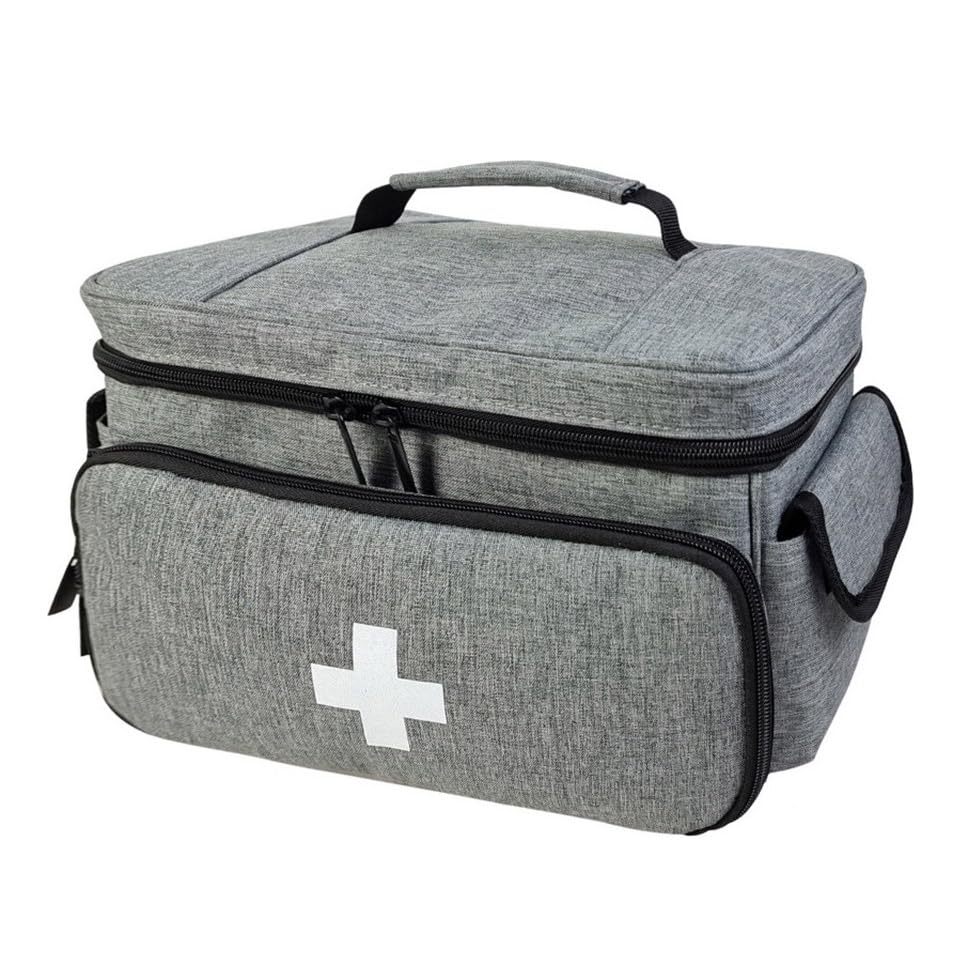 Bolsa Médica Organizadora De Cuidados A Domicilio (Cinza)