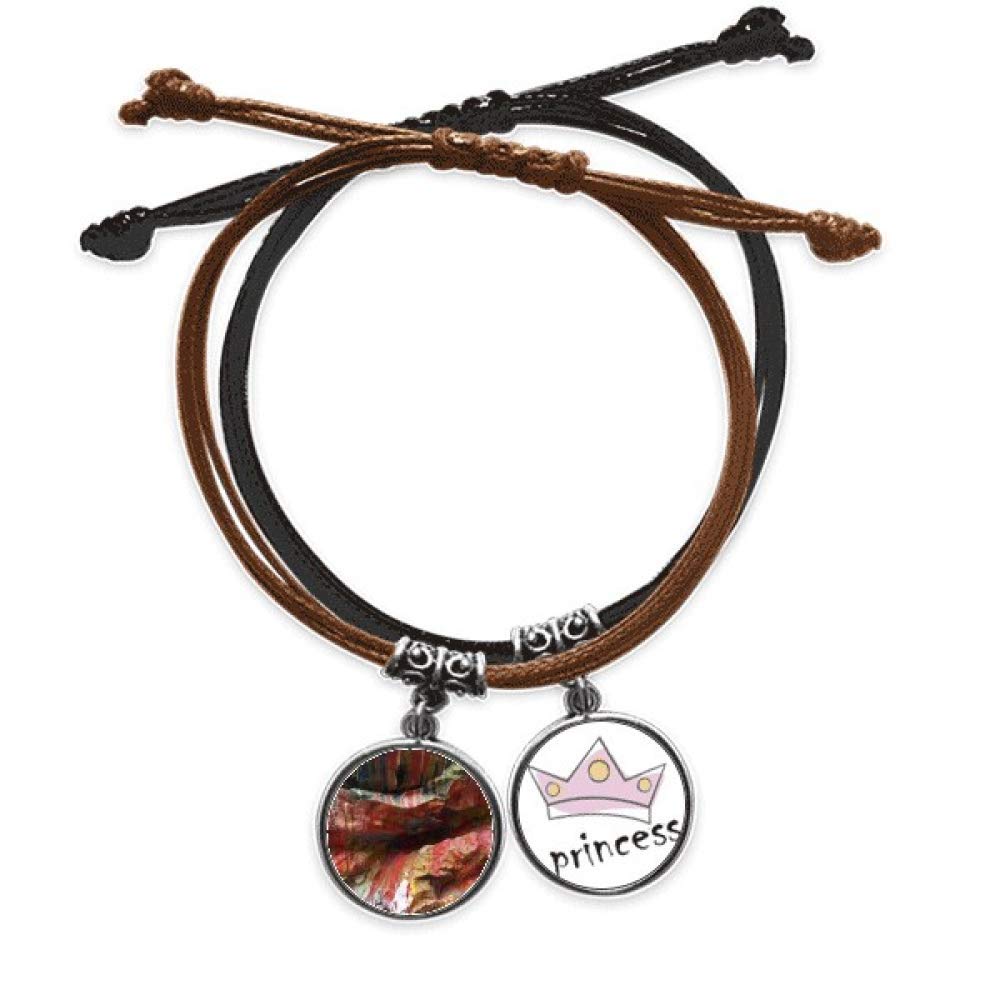 Pulsera de cuerda multicolor de piedra de arte original DIYthinker 5