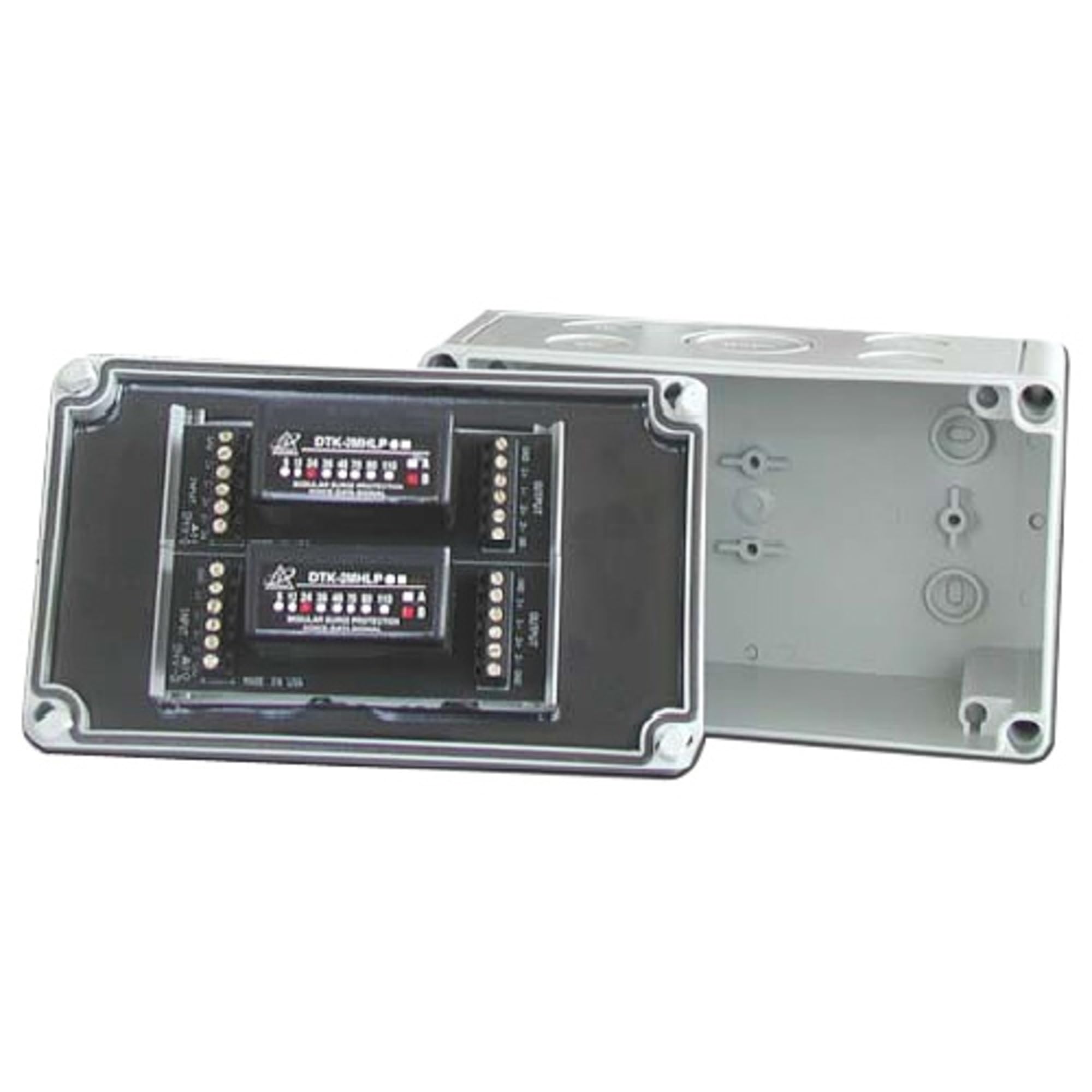 DITEK DTK-TSS3 Protects UP to 4 Pairs of SLC/IDC/NAC Circuits. DTK-2MB Mounted in A NEMA 4X Enclosure (DTK-2MHL