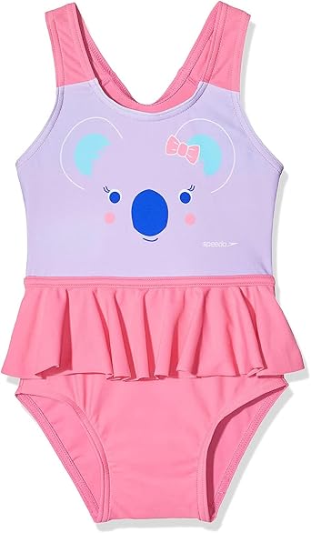 Speedo Koko Koala Frill Swimsuit Mayo K z  ocuk