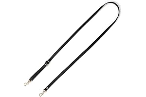 1/2" Width Adjustable Genuine Leather Crossbody Straps Replacement - Length 25"-51"