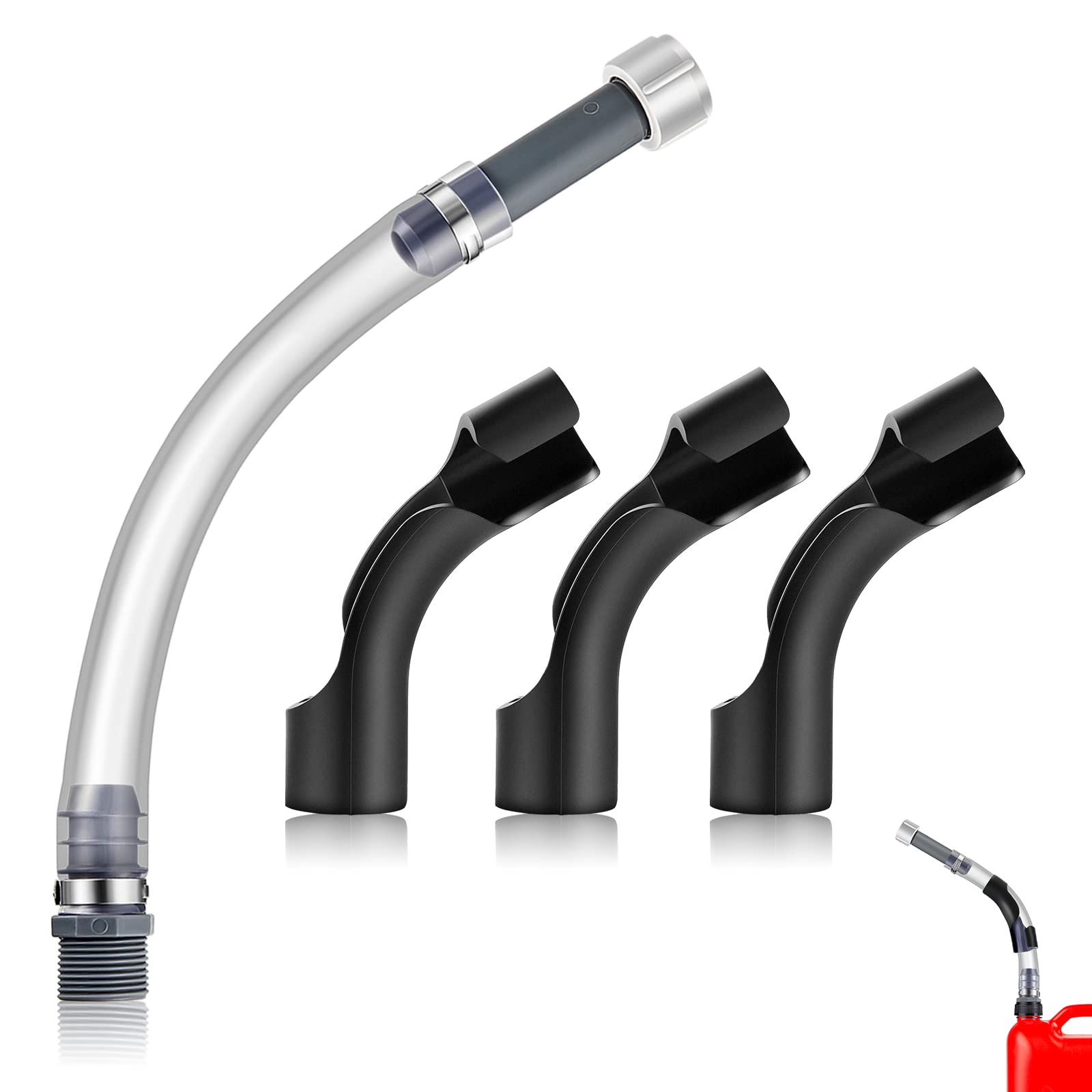 Buy 4 Pieces Flexible Racing Fuel Filler Hose Racing Hose Bender for Utility Container Fuel
